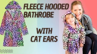 So cute Kids Teen Hooded Bathrobe