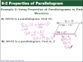 Properties and Definitions of Parallelograms