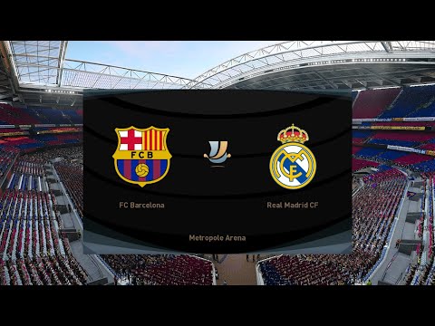 BARCELONA vs REAL MADRID | EL CLASSICO FINAL - Super Copa 2025 | Full Match All Goals | PES Gameplay