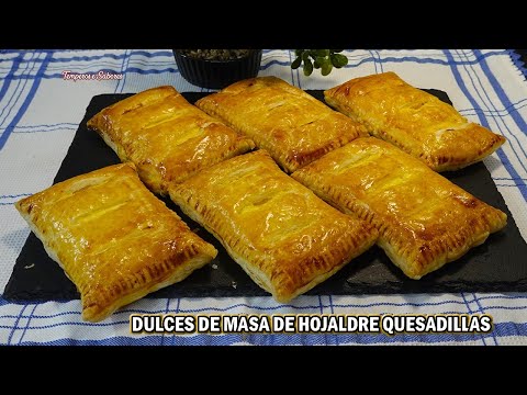 QUESADILLAS VENEZOLANAS CON MASA DE HOJALDRE Muy Deliciosas y Fáciles de Hacer