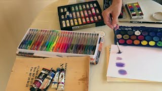 cómo hacer color violeta con diferentes técnicas de pintura