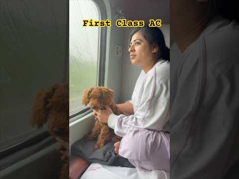 First class Ac train .. will u travel? #littleglove #minivlog #trainjourney