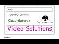 Properties of Quadrilaterals and Symmetry