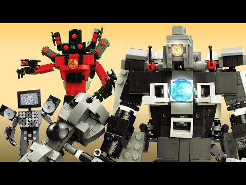 LEGO Mega Titan CameraMan ASMR Build Creation Stop-Motion!!!