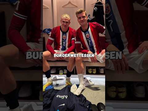 Haaland machte ein Burgerwettessen #erlinghaaland #manchestercity #wm2026 #fussball