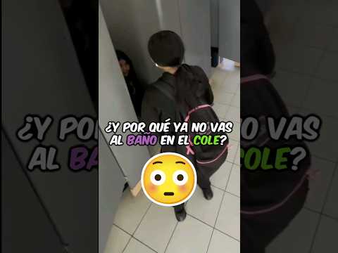 POR ESTA razón NUNCA hagas TIKTOKS en los BAÑOS del COLE 😳🚽 #tiktok #shorts #humor
