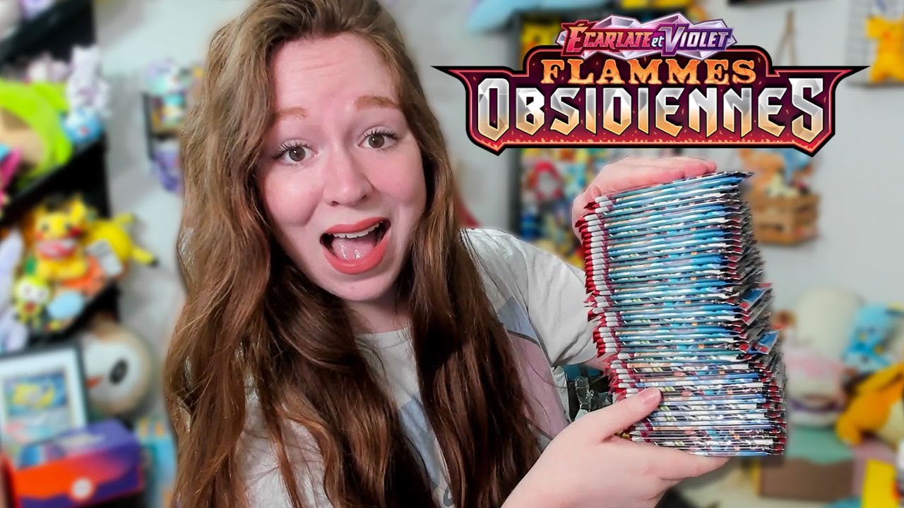 INCROYABLE GOLD ! Ouverture de 50 boosters Pokémon EV3 Flammes Obsidiennes !