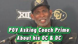 Asking Coach Prime about his NEW OC & DC 