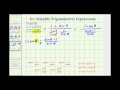 Simplifying Trigonometric Expressions