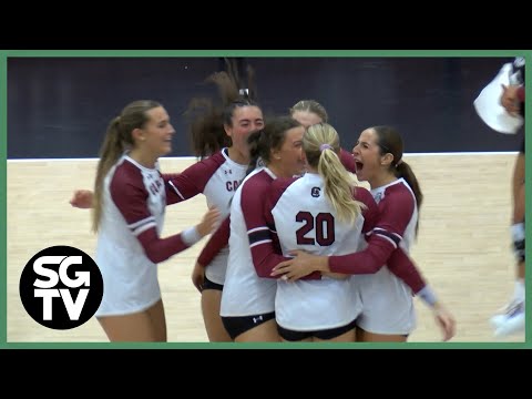 Gamecock Volleyball opens home stand with a win over the Temple Owls