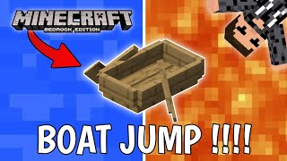 Mencoba Trik BOAT JUMP di Minecraft Bedrock !!!!!!
