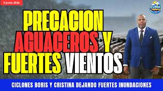 🌧️9 DE JUNIO. AGUACEROS Y TORMENTAS SE INCREMENTAN DESDE HOY HASTA EL VIERNES🌩️