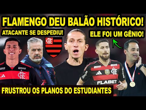 FLAMENGO DEU BALÃO NA TORCIDA DO ESTUDIANTES! JOGADOR SE DESPEDE DO MENGÃO! ALERTA LIGADO COM CBF!