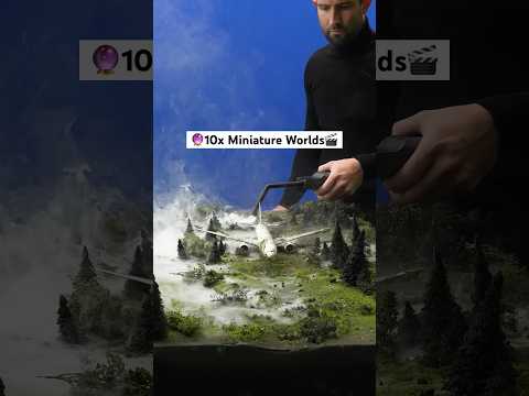 🎬10x Miniature Worlds in 24 seconds, which one is your favorite?🔮 #vfx #filmmaking #shorts