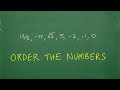 Ordering Real Numbers from Least to Greatest