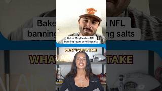 Baker Mayfield shares his thoughts on the smelling salt ban in NFL #shorts