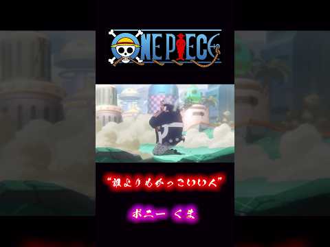 ONEPIECE “誰よりもかっこいい人” ボニー くま #onepiece #くま #ボニー