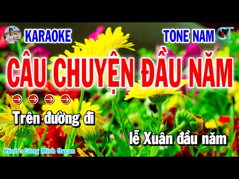 Karaoke Câu Chuyện Đầu Năm Tone Nam | Nhạc Sống 2025