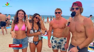 ZACH Interviewed Izzy, Maddie, and Brad on the beach