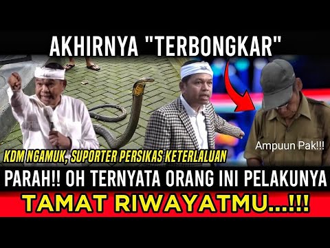 MENGEJUTKAN! TERNYATA SOSOK INI YG KIRIM ULAR KE KANG DEDI, SUPORTER PERSIKAS BIKIN KDM MARAH BES4R.