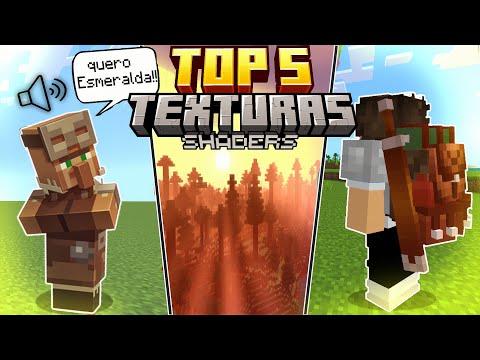 TOP 5 TEXTURAS/SHADERS PARA MINECRAFT PE - (MINECRAFT BEDROCK, MCPE 1.21)