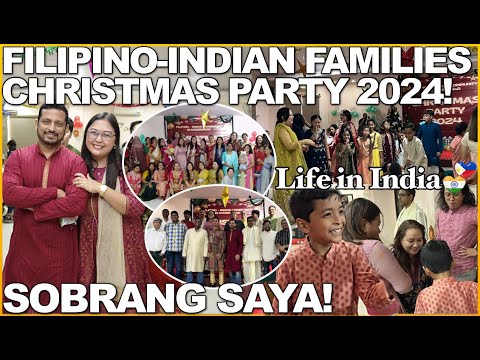 LIFE in INDIA: FILIPINO-INDIAN FAMILIES CHRISTMAS PARTY 2024! SOBRANG SAYA!