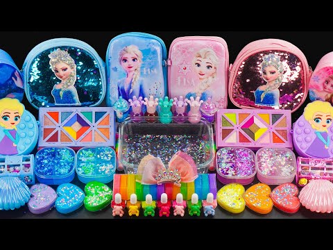 Frozen Rainbow Slime Mixing Random Cute | Shiny things Into Slime | Making By Minecraft