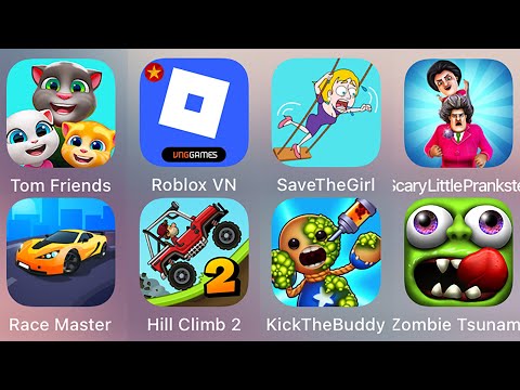 Roblox,Save The Girl,Kick The Buddy,Race Master 3D,Scary Little Prankster,Tom Friends,Hill Climb 2