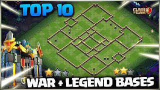 New Th17 War + Legend Bases🔥Th17 Anti RC Charge & Anti Root Rider | Best Th17 Legend Base 2025🤞