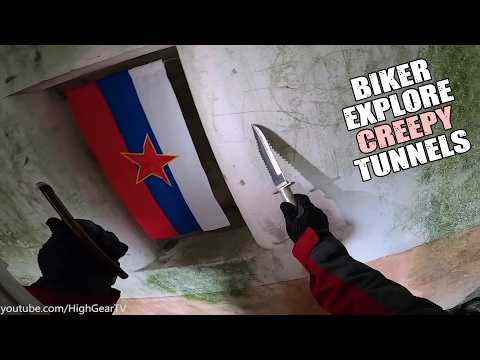 Biker Explores War Zones & Creepy Tunnels With Yamaha XT 600 | Dirt Bike Moto Vlog |