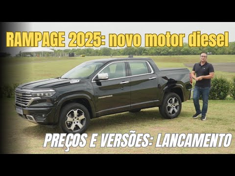 RAMPAGE 2025 com NOVO MOTOR DIESEL: VEJA OS PREÇOS!