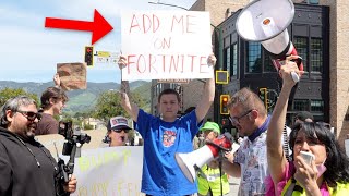 Rage Baiting at a Protest!