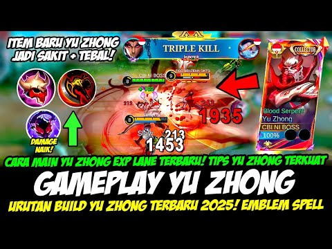 ITEM BARU YU ZHONG JADI SAKIT + CARA MAIN YU ZHONG TERBARU❗BUILD YU ZHONG TERSAKIT❗GAMEPLAY YU ZHONG