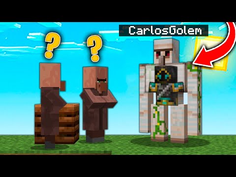 ME DISFRAZO de IRON GOLEM para COLARME en ESTA ALDEA de MINECRAFT! 😱