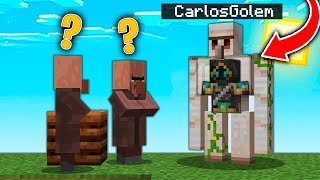 ME DISFRAZO de IRON GOLEM para COLARME en ESTA ALDEA de MINECRAFT! 😱