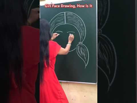 Girl Face Drawing, How Is It #shorts #shortsfeed #drawing #art #youtubeshorts #ytshorts #trending