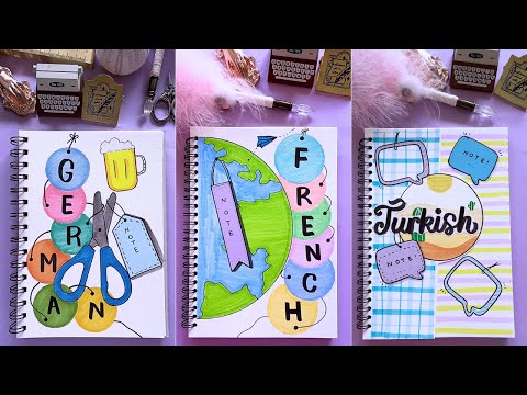 12 Creative Front Page Ideas | Make Your Language Notebook Stand Out 💬