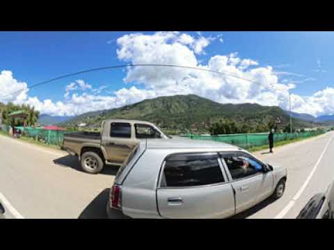 Paro airport Bhutan plane spotting location drive in VR360