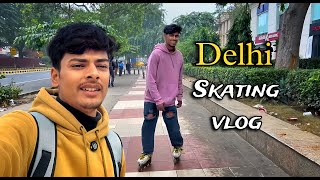 Rajiv Chowk [ SKATING VLOG 🛼🫠 ] With New Friend 🥰😁 #delhi