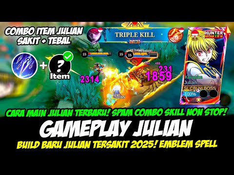 ITEM WAJIB JULIAN META 2025 + CARA MAIN JULIAN TERBARU❗BUILD JULIAN TERSAKIT❗GAMEPLAY JULIAN GLOBAL