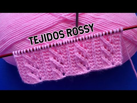 HERMOSO PATRÓN PARA TEJER CHOMPAS CHALECOS SUÉTER A DOS AGUJAS  / TEJIDOS ROSSY  #tejedoras