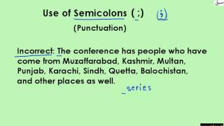 Semicolons with Conjunctions and Series of Items (Rule 3 to 6)