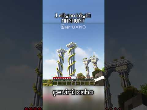 1 MİLYON KÖYLÜ İLE MANHUNT PART 11 / Orijinal video: @GroxMC #keşfet video bana ait değildir.