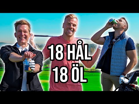 18-HÅLS GOLFBANA - 18 ÖL & KORV-CHALLENGE! med Robin Mos