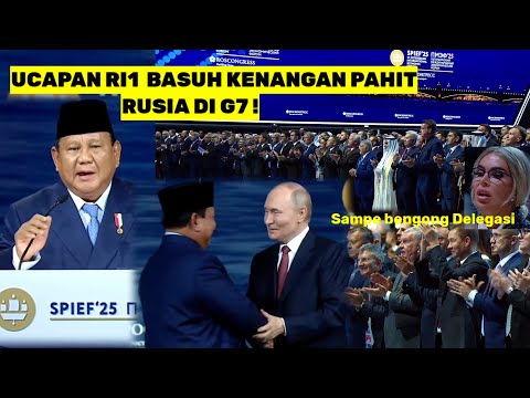 Terkejut Presiden Putin & Aplaus P Prabowo Ucapanya Mengena,Delegasi Dunua Begemuruh Smp Akhir|Spief