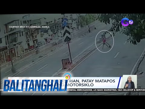 Lalaking Pedestrian Patay Matapos Mabangga Ng Motorsiklo Videos