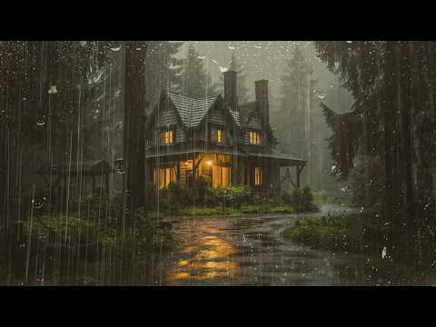 Heavy Rain for Sleeping & Insomnia Relief | Deep Sleep with Heavy Rain on Tin Roof, Relax, ASMR