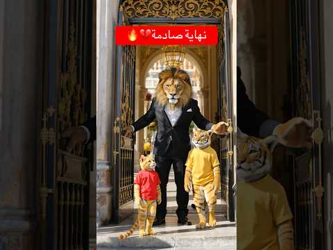 ابوه طرده من البيت 💔عشان ميحققش حلمة 🥲بس النهايه صدمتهم كلهم❤️‍🔥 #cat #ai #shorts