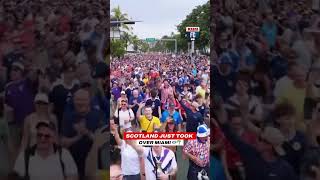 Miami turned Scottish overnight. 🏴󠁧󠁢󠁳󠁣󠁴󠁿🌴The Tartan Army has arrived. #Scotland #worldcup