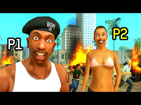 JOGANDO DE 2 O GTA TROPA DE ELITE REMAKE DO PS2 (meu amigo não acreditou KKKKK)